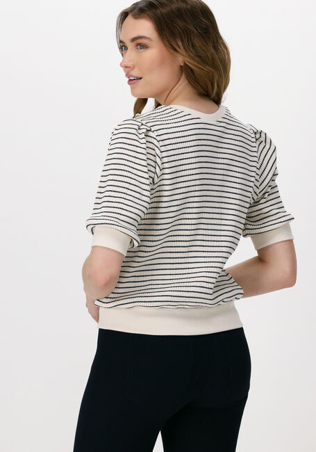 Gebroken wit SUMMUM Top TOP PUFF SLEEVE LUREX RIB STRI - large