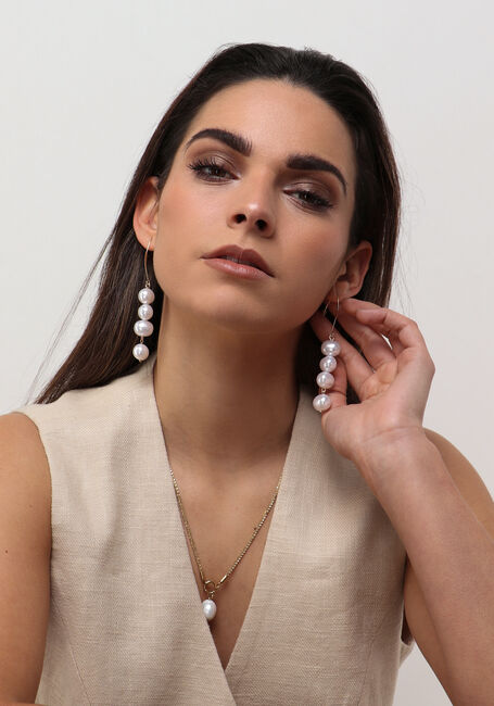 Goudkleurig NOTRE-V Oorbellen EARRING PEARLS - large