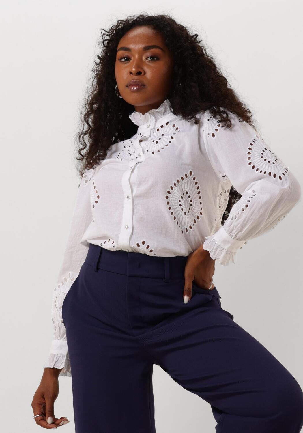 Moliin Elegante Witte Blouse Roberta White Dames