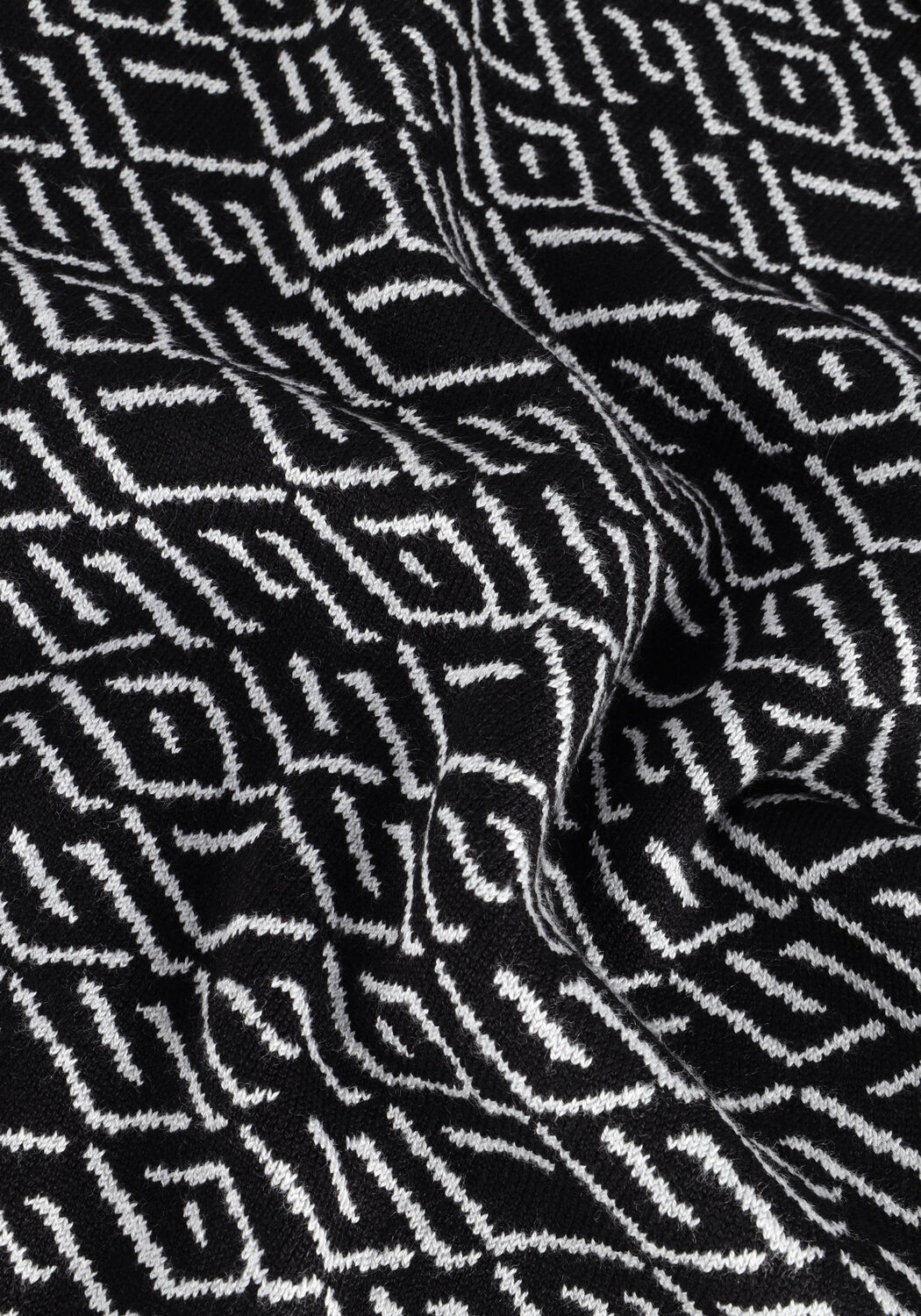 Zwarte GUESS Trui LS GUESS LOGO JACQUARD SWTR - large