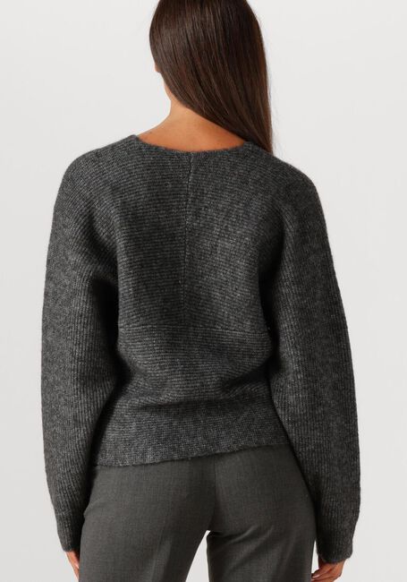 Donkergrijze MSCH COPENHAGEN Trui MSCHZINELLE HOPE WRAP PULLOVER - large