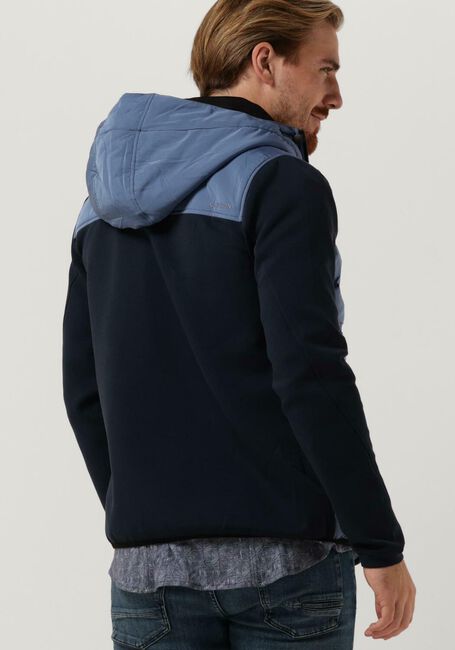 Blauwe CAST IRON Jack HOODED TECH JERSEY INTERLOCK - large