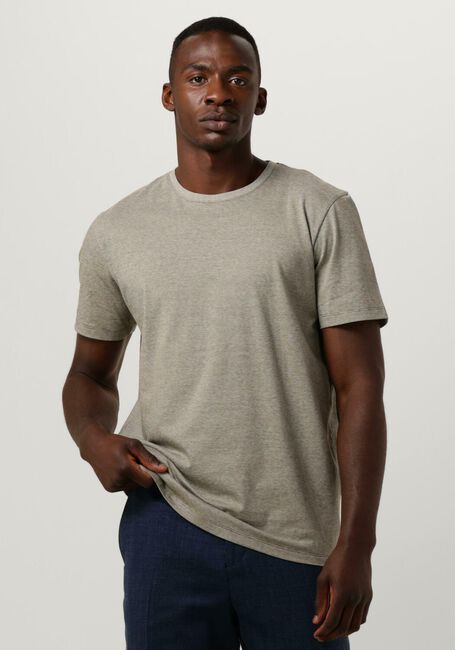Olijf SELECTED HOMME T-shirt SLHASPEN SS O-NECK TEE - large