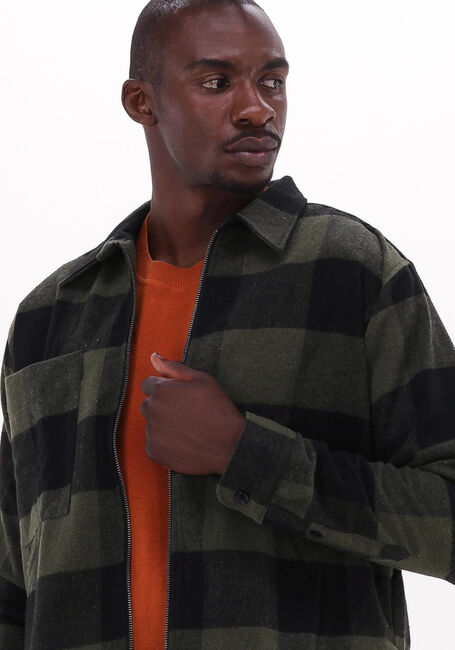 Olijf SELECTED HOMME Overshirt LOOSEDOLLER OVERSHIRT LS W - large