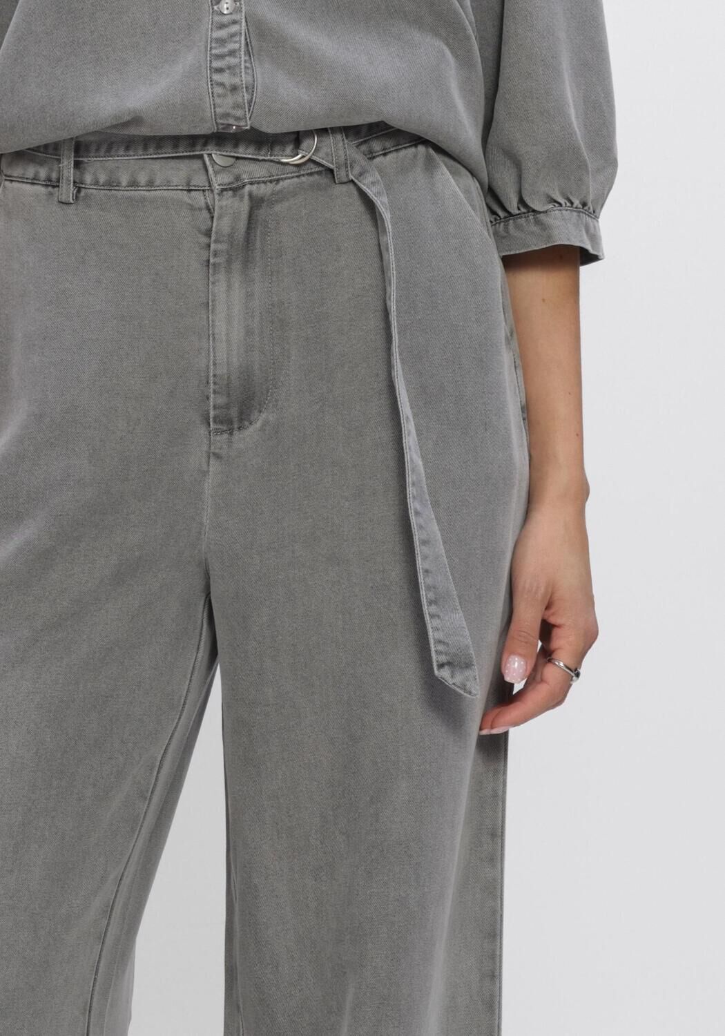 Grijze FREEBIRD Broeken DNM-TENCELL-BLACK-26-1 - large