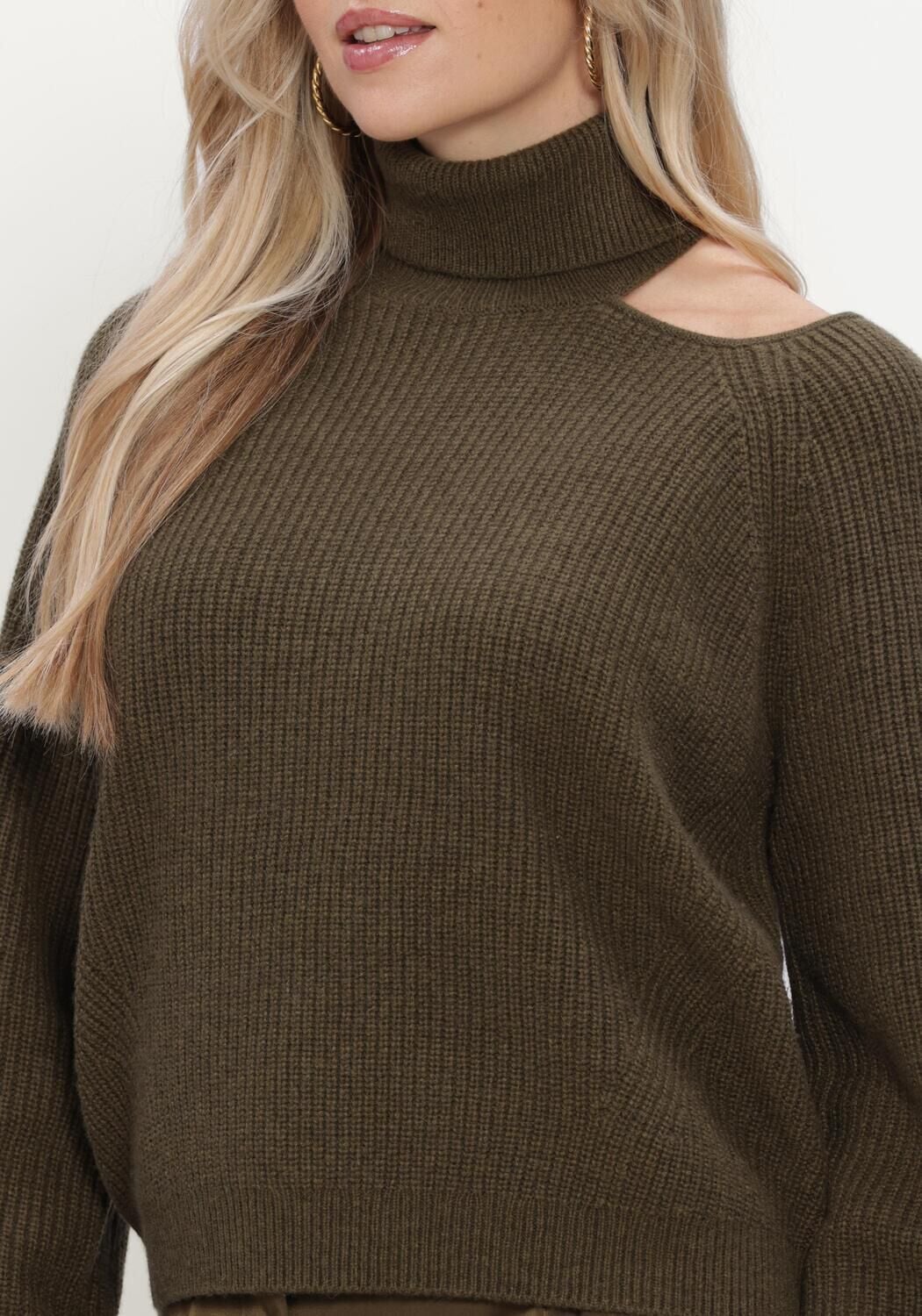 DANTE6 Dames Truien & Vesten Marenna Asymmetrical Sweater Donkergroen