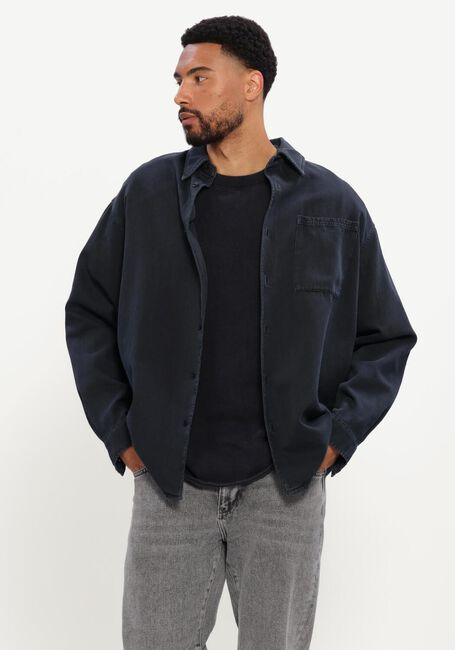 Donkergrijze AMERICAN VINTAGE Overshirt LYCAZ OVERSHIRT - large