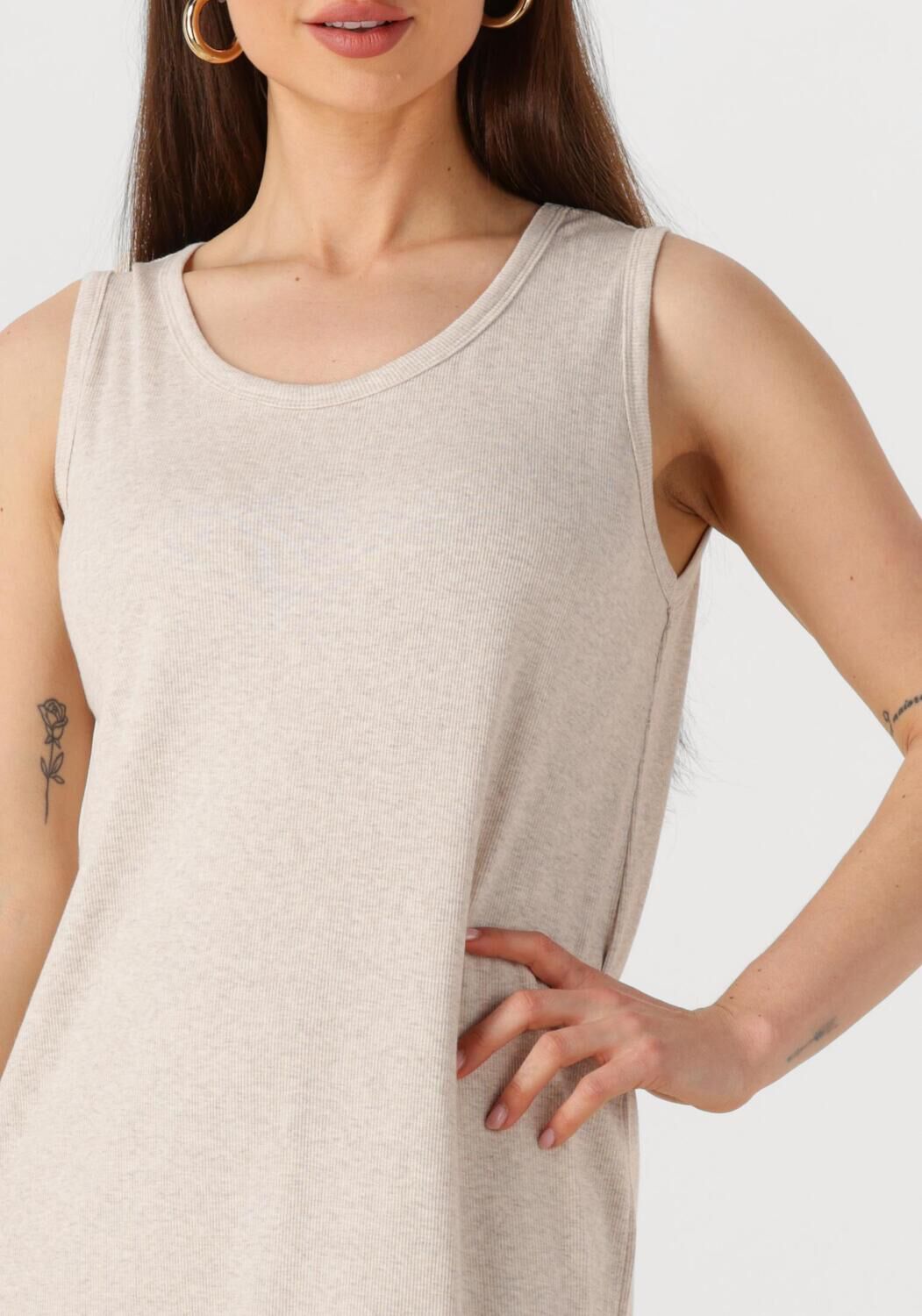 WITHBLACK Dames Jurken Wbldordi Long Tank Dress Gebroken Wit
