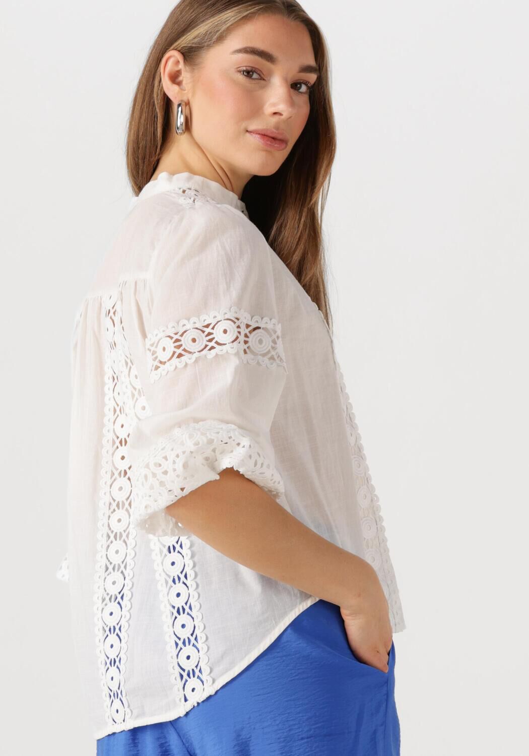 LOLLYS LAUNDRY Dames Blouses Junell Shirt Ls Wit