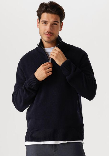 Donkerblauwe LACOSTE Trui 1HA1 MEN SWEATER ZIP - large