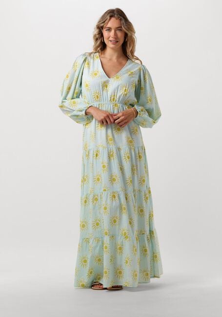 Lichtblauwe OMODA ATELIER Maxi jurk X KAE - large