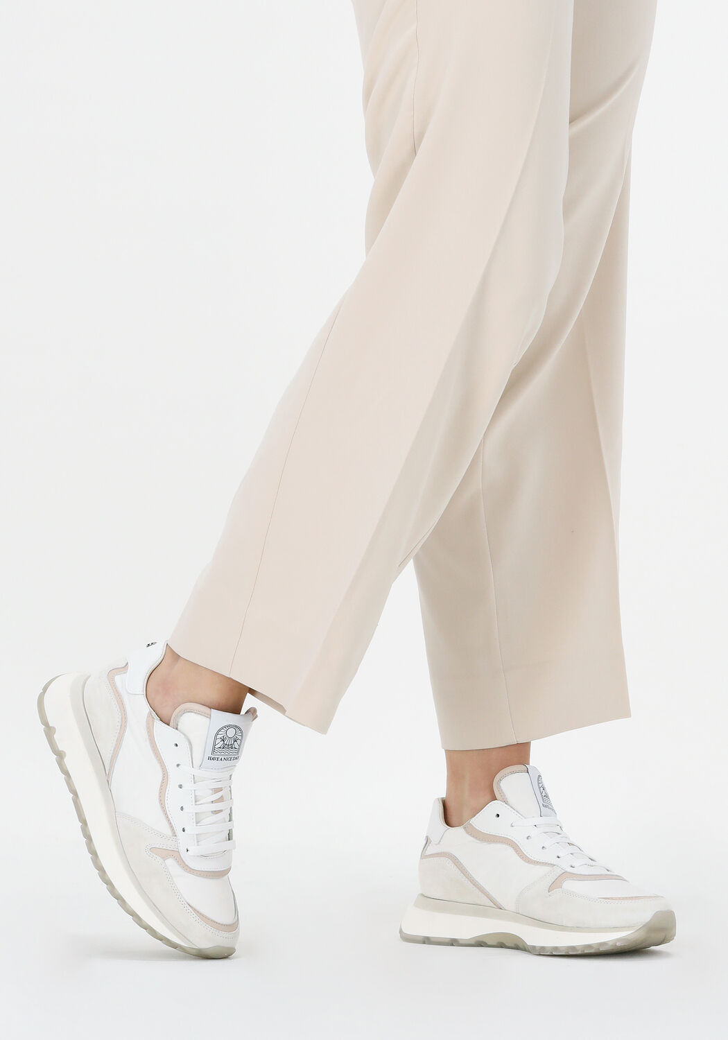 Witte NOTRE-V Lage sneakers 04-100 - large