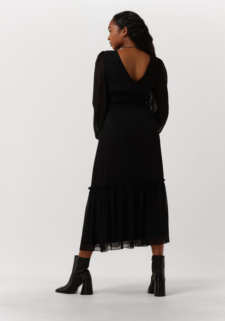 Zwarte NA-KD Maxi jurk SMOCKED DETAIL ANKLE DRESS - large