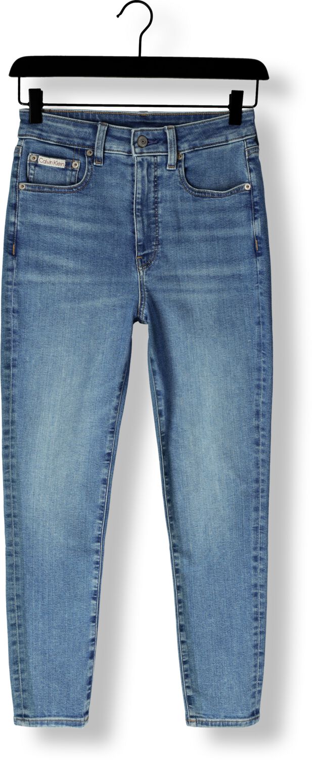 CALVIN KLEIN Dames Jeans Hgh Rs Sknny Ankl Blauw