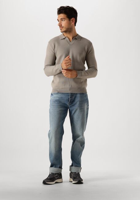 Taupe PURE PATH Polo REGULAR FIT KNITWEAR POLO808 - large