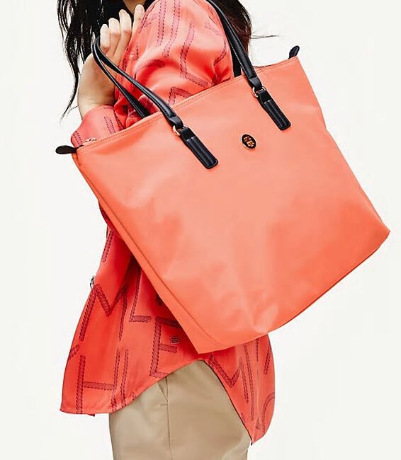 Oranje TOMMY HILFIGER Shopper POPPE TOTE Oranje TOMMY HILFIGER Shopper POPPE TOTE - large