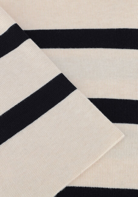 Witte SUMMUM Trui STRIPED SWEATER SOFT VISCOSE POLYAMIDE KNIT Witte SUMMUM Trui STRIPED SWEATER SOFT VISCOSE POLYAMIDE KNIT - large