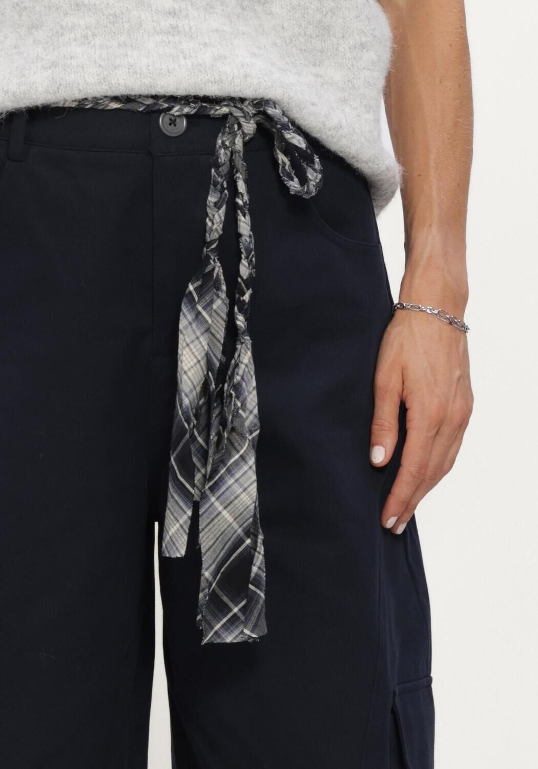 Donkerblauwe CIRCLE OF TRUST Cargobroeken ZAZU PANTS - large