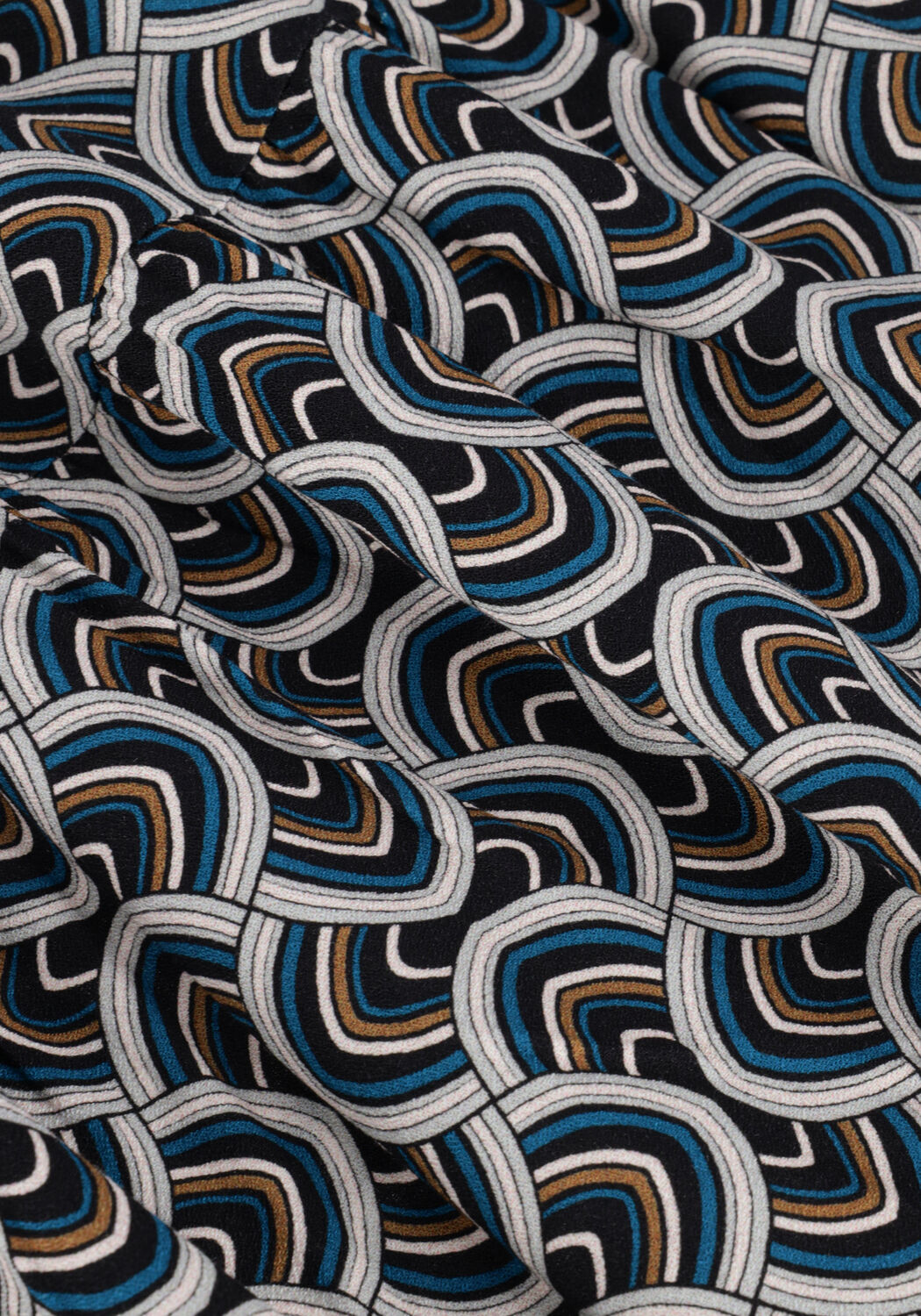 Blauwe DEA KUDIBAL Maxi jurk CATHRIN (V) - DRESS WITH BALLOON SLEEVES - large