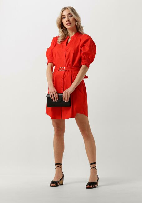 Rode TWINSET MILANO Mini jurk WOVEN DRESS - large