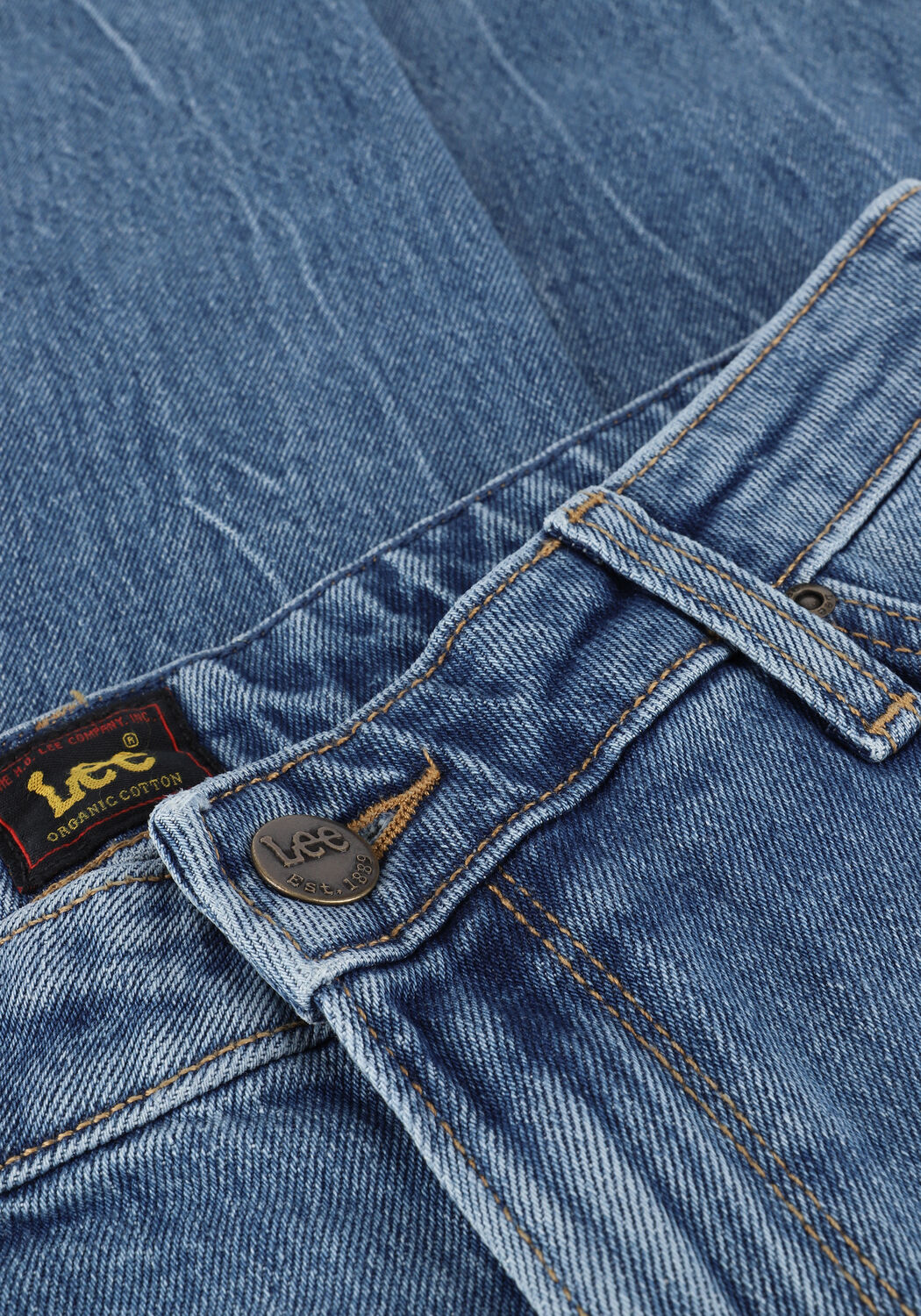 Lichtblauwe LEE Wide jeans WIDE LEG LONG - large