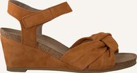 Cognac CA'SHOTT Platte sandalen 23073 - medium
