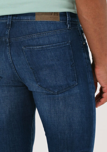 Donkerblauwe SELECTED HOMME Slim fit jeans SLHSLIM-LEON 22602 M.BLUE SUP JNS W - large