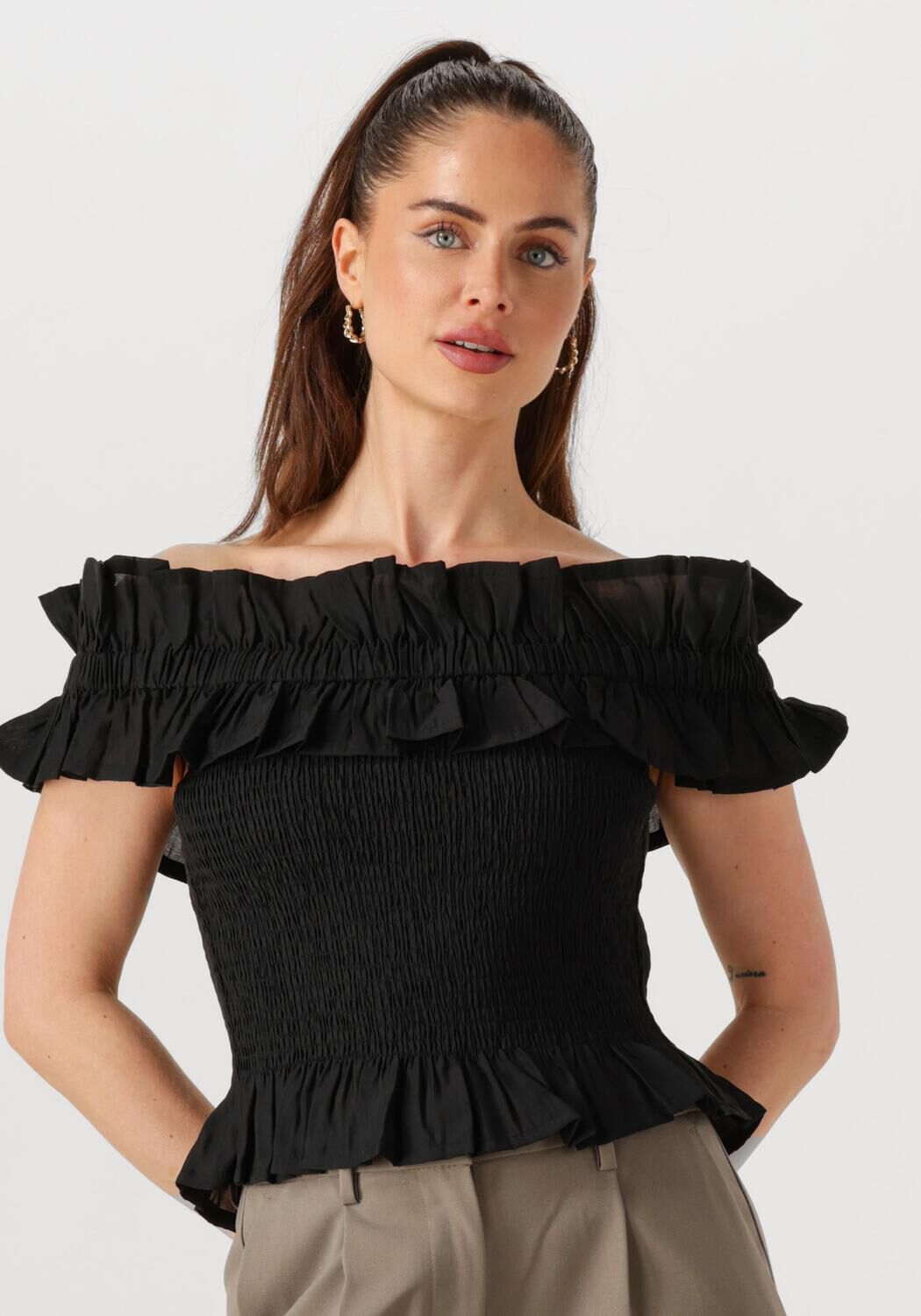 COPENHAGEN MUSE Dames Tops & T-shirts Cm Molly Blouse Zwart
