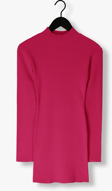Roze COLOURFUL REBEL Mini jurk ASPEN HIGH NECK KNITTED MINI DRESS - large