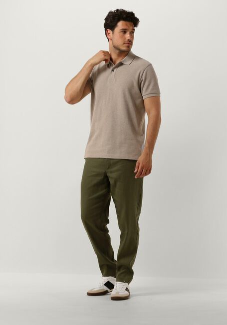 Groene PLAIN Chino THEO PL LINEN - large