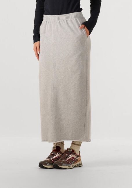 Grijze PENN & INK Maxirok SKIRT W25F1716 - large