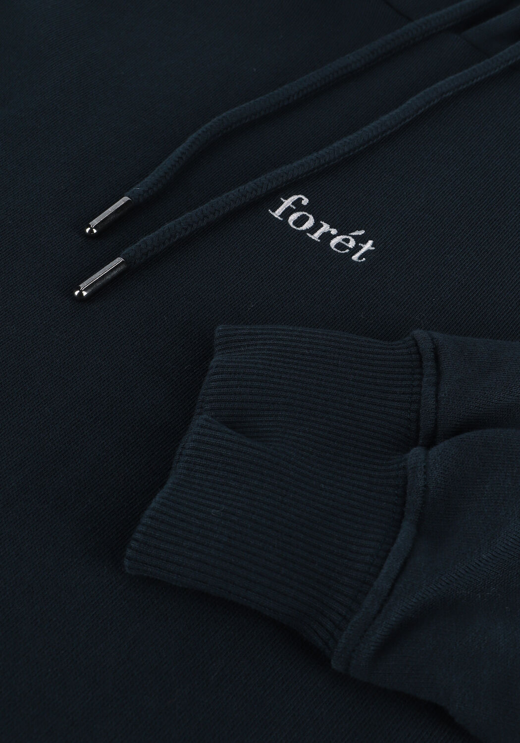 Donkerblauwe FOR&Eacute;T Sweater BISON HOODIE - large