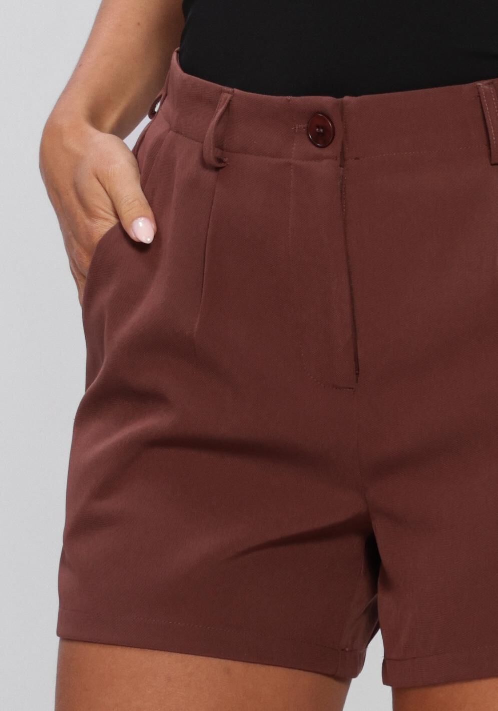 Bruine YDENCE Broeken SHORT JENNY - large