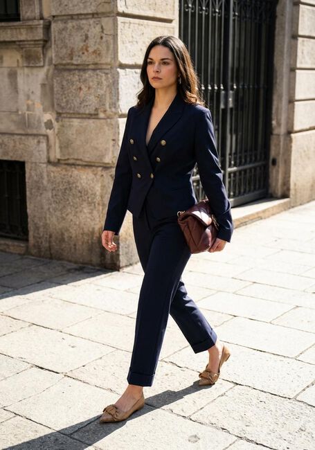 Donkerblauwe JANICE Blazer ACE - large