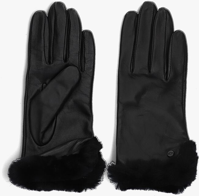 Zwarte UGG Handschoenen LEATHER SHEEPSKIN VENT GLOVE - large