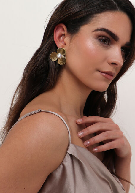 Goudkleurig NOTRE-V Oorbellen EARRING BLOOM - large