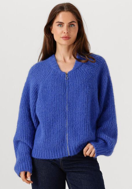 Blauwe EDITED Vest RANI BOMBER CARDIGAN - large