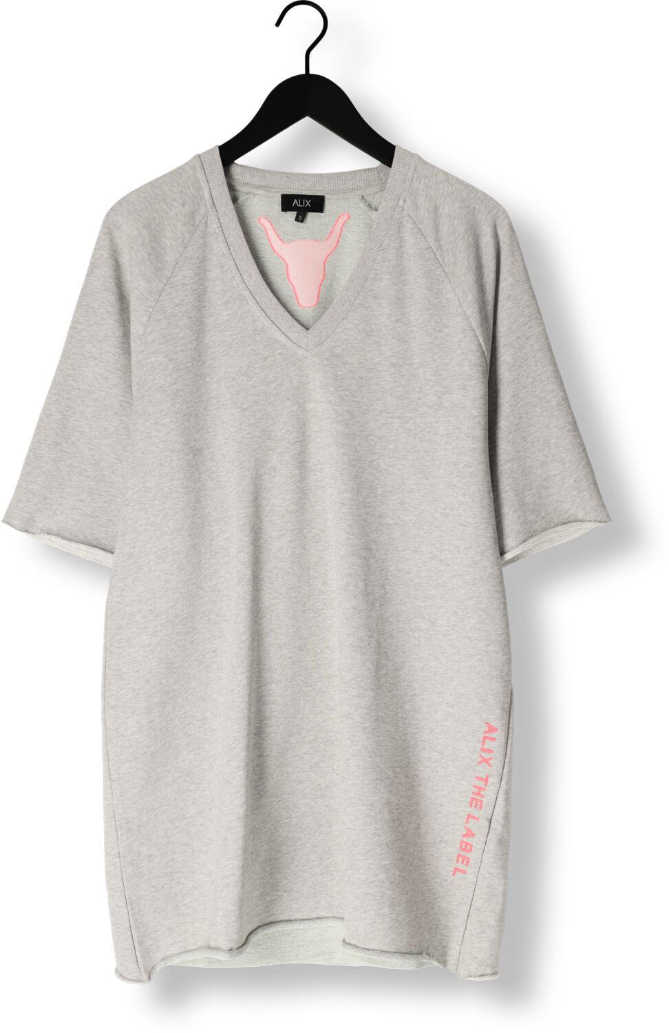 ALIX THE LABEL Dames Jurken Knitted Sweat Dress Grijs