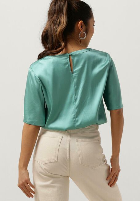 Turquoise MOS MOSH Blouse EVIE SS SATIN BLOUSE - large