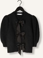 Zwarte CO'COUTURE Trui CORALIE CC BOW RIB CARDIGAN Zwarte CO'COUTURE Trui CORALIE CC BOW RIB CARDIGAN - medium