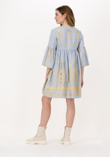Lichtblauwe GREEK ARCHAIC KORI Mini jurk SHORT DRESS SUMMER - large