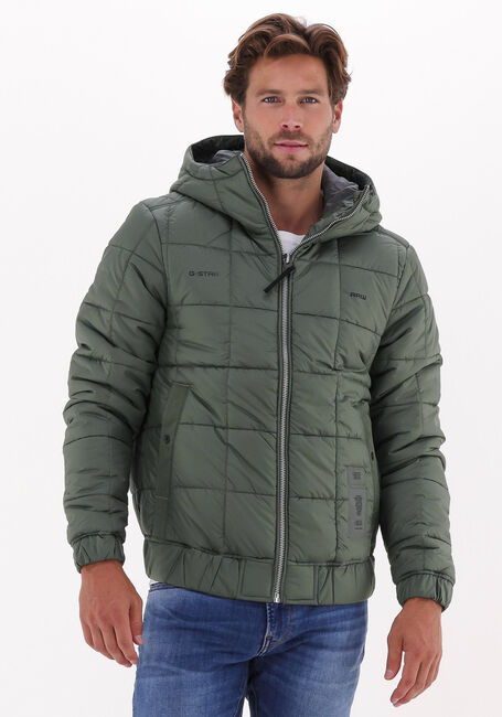 Groene G-STAR RAW Gewatteerde jas MEEFIC SQR QUILTED HDD JKT - large