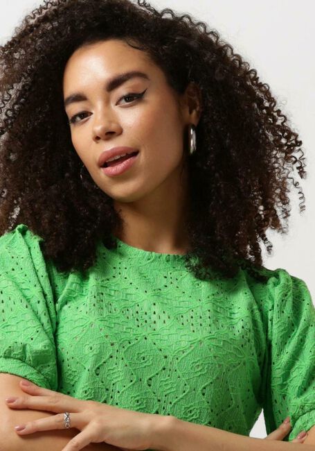 Groene OBJECT Top OBJFEODORA S/S TOP - large