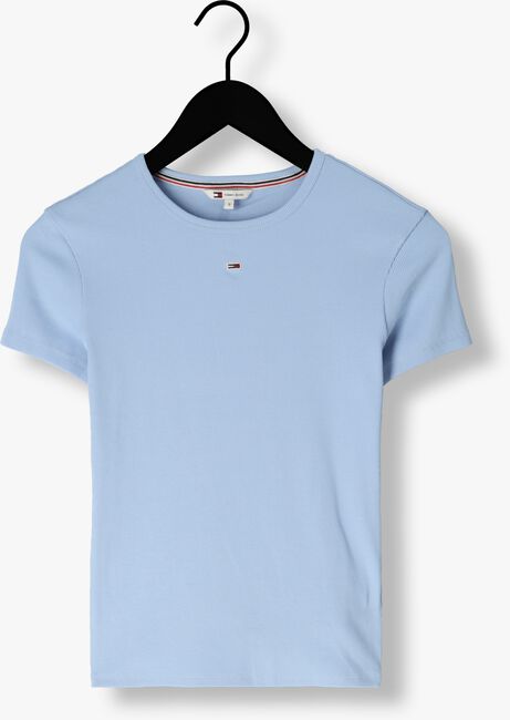 Blauwe TOMMY JEANS T-shirt TJW SLIM ESSENTIAL RIB - large