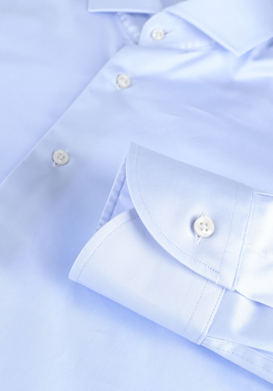 Lichtblauwe PORTO MILANO Klassiek overhemd MILANO - large