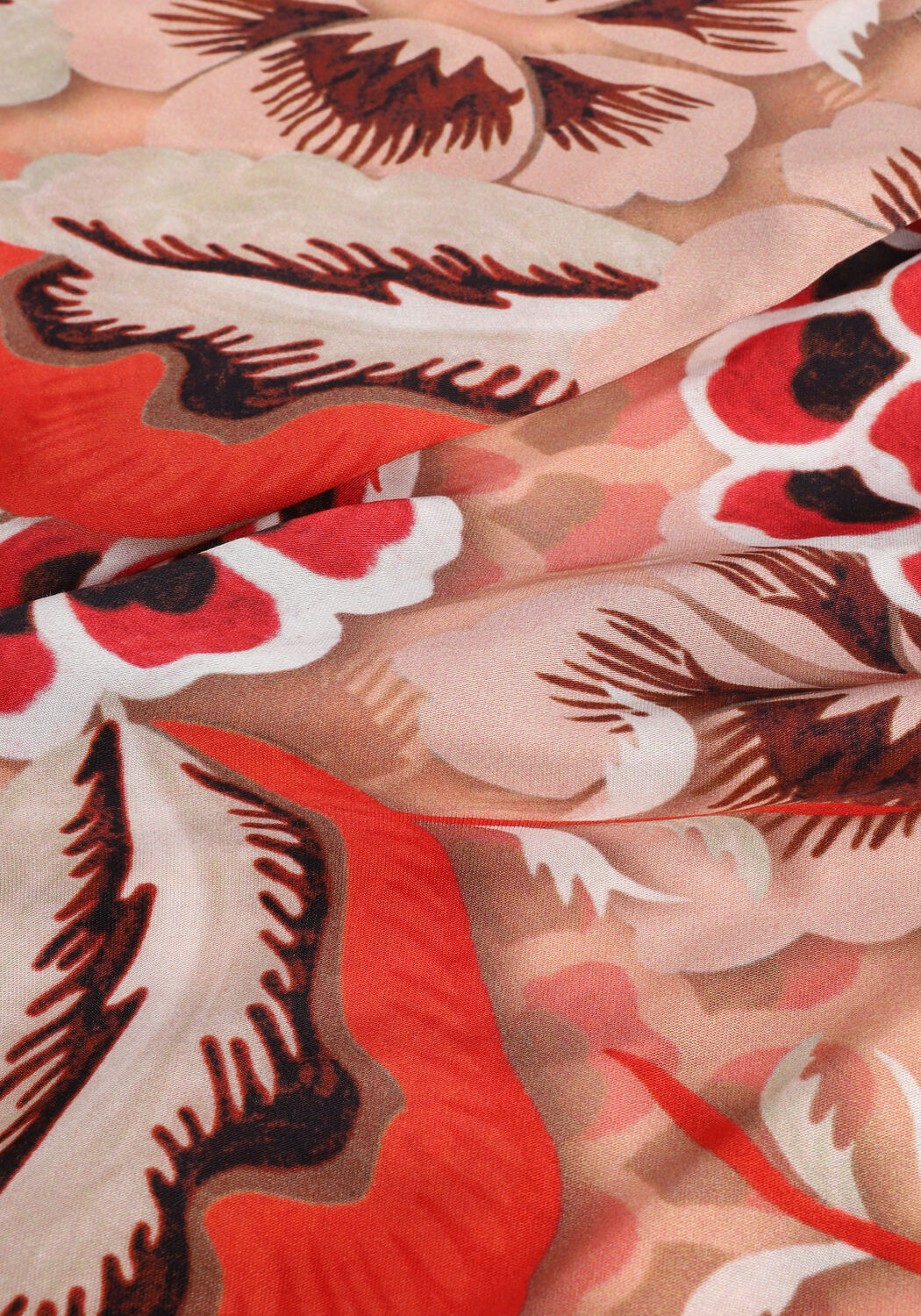 Oranje SUMMUM Blouses TOP V NECK BOLD FLOWERS - large