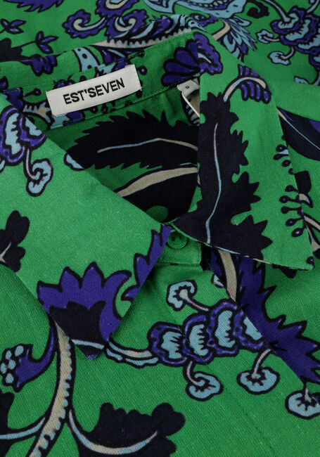 Groene EST'SEVEN Mini jurk ELISE DRESS - large