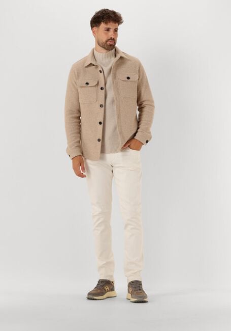 Beige PROFUOMO Overshirt OVERSHIRT STRUCTURE - large