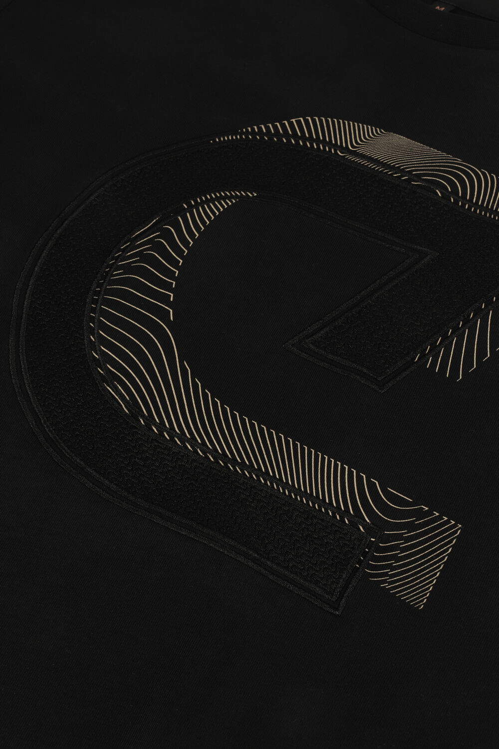 Zwarte CRUYFF T-shirt JULIEN TEE - 95 / 5 COTTON / ELASTHAN - large