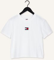 Witte TOMMY JEANS T-shirt TJW TOMMY CENTER BADGE TEE Witte TOMMY JEANS T-shirt TJW TOMMY CENTER BADGE TEE - medium